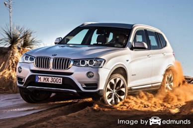 Insurance rates BMW X3 in Lexington