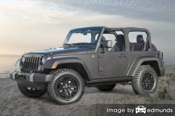 Insurance rates Jeep Wrangler in Lexington